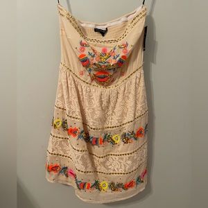 NWT Boston Proper beaded strapless dress